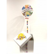 Congratulations Deco Bubble Balloon in a Box